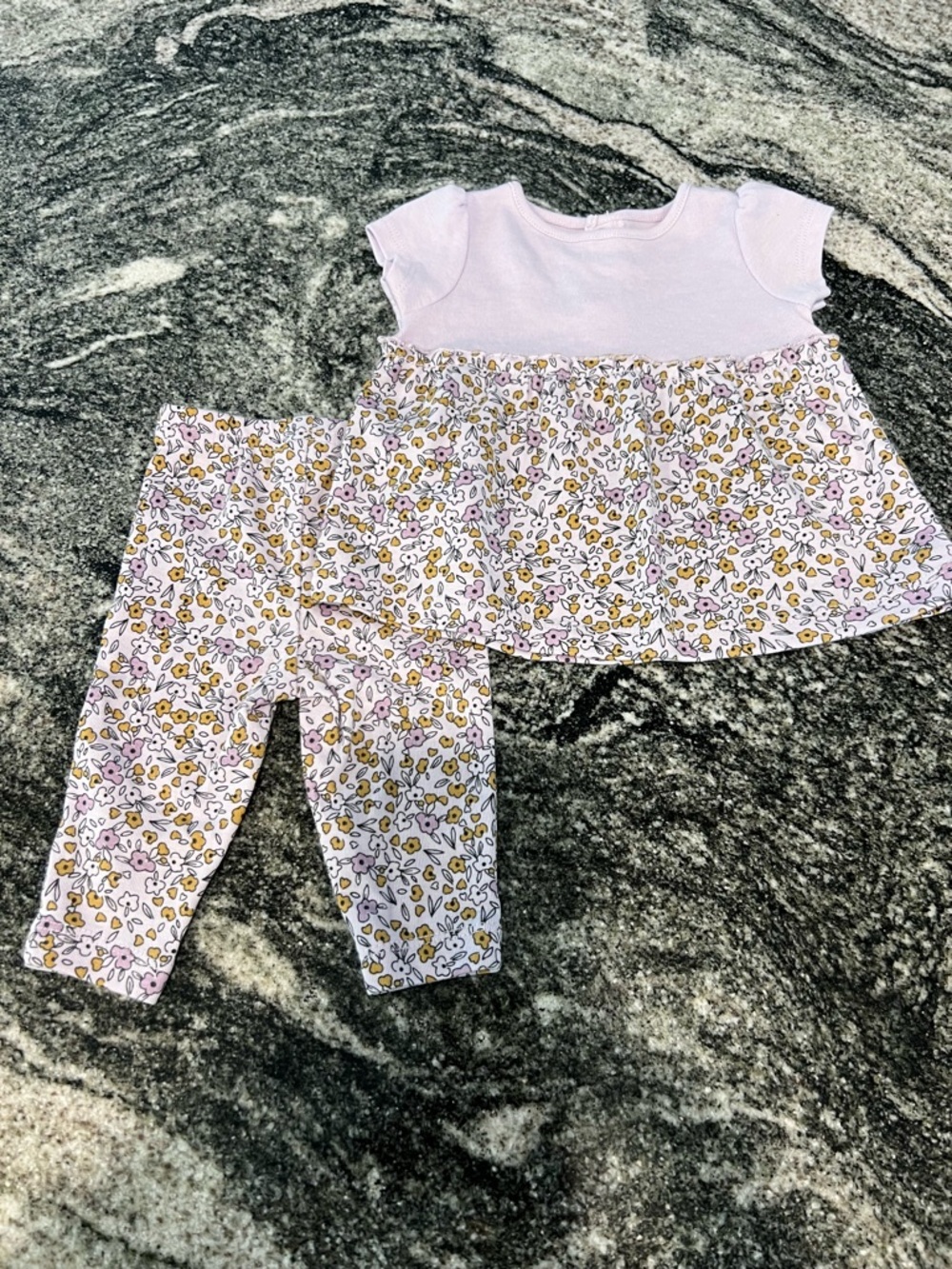 Carter's Lavender Floral Two-Piece Set